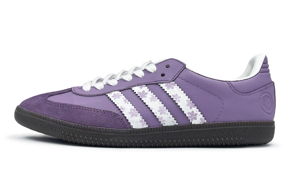 Adidas Originals SAMBA OG Abrasion Resistant Low Top Skateboard Shoes Unisex Purple