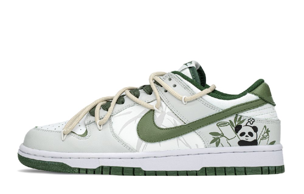 Nike Dunk Slip Resistant, Abrasion Resistant, Lightweight, Height Increasing Low Top Skateboard Shoes GS Yellow Green