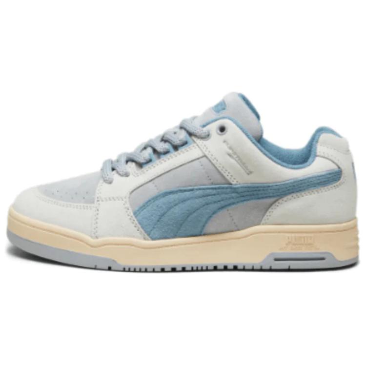 PUMA Slipstream Low Top Skateboard Shoes Men's White Blue