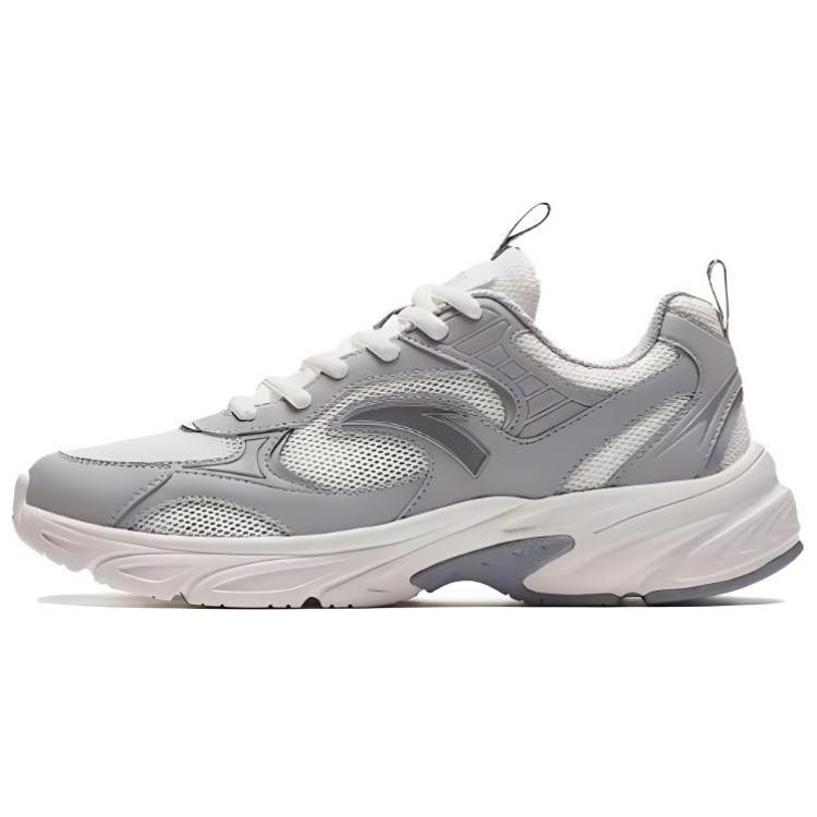 Anta Slip Resistant Abrasion Resistant Low top Casual Shoes Women's White Gray