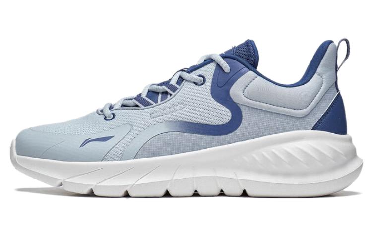 LiNing EasyFit Fle Slip Resistant, Abrasion Resistant, Breathable Low Top Running Shoes Men's Gray Blue