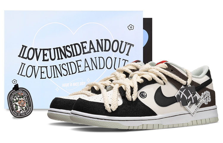Nike Dunk Low Coffee Bean Low Top Skateboard Shoes Men's Black Brown