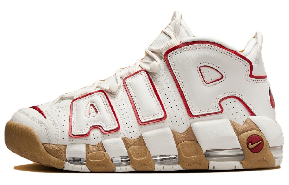 Nike Air More Uptempo Phantom Gym Red Gum Women's