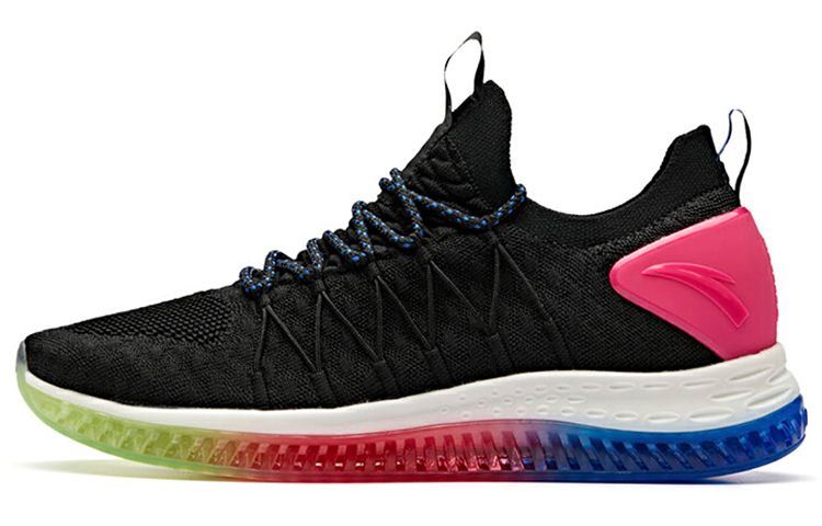 Anta Flashfoam Shock Absorbers Rebound Low top Running Shoes Women's Black
