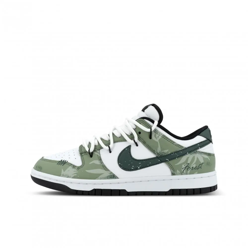 Nike Dunk Gorilla Jiedian XJDD Shiran And Xia Low top Skateboard Shoes Unisex White Green