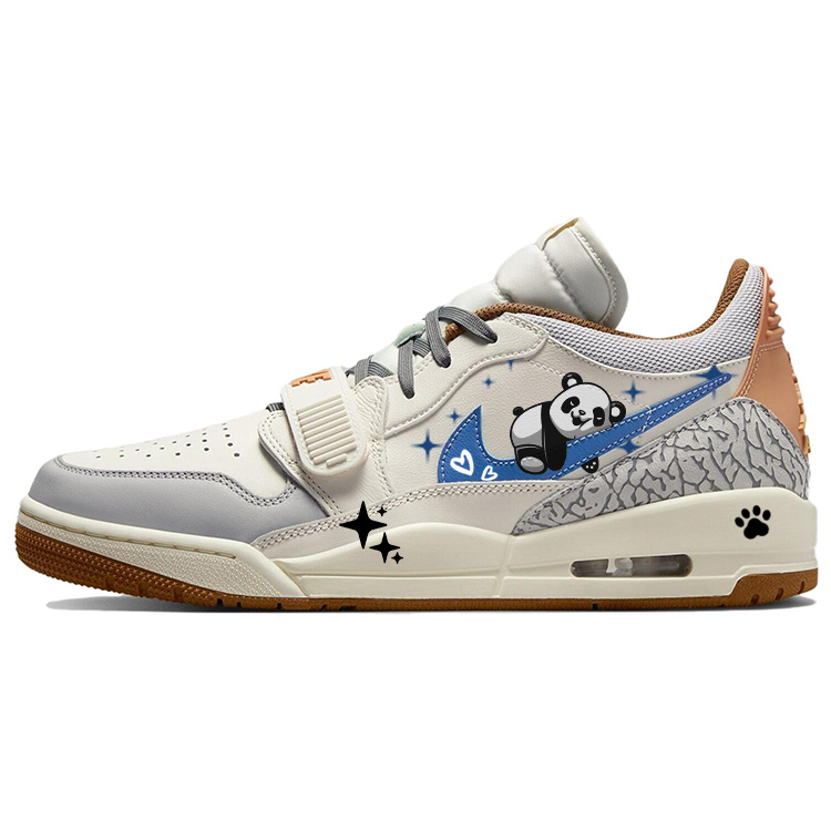 JORDAN Legacy 312 Vintage Basketball Shoes Men Low Top Beige Brown