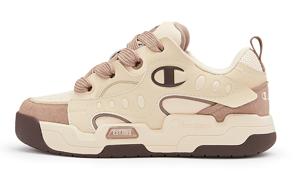 Champion Low-Top Skateboard Shoes Men's Light Khaki