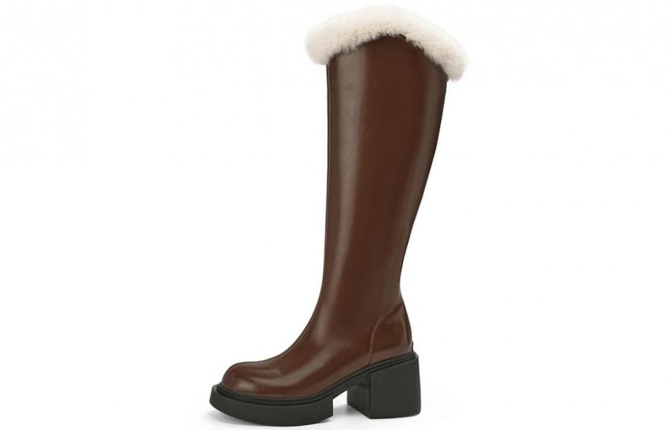 EBLAN Knee-high Boots Women's Brown