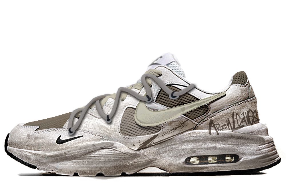 Nike Air Max Fusion Anti Slip Wear Resistant Low Top Casual Running Shoes Women's Brown