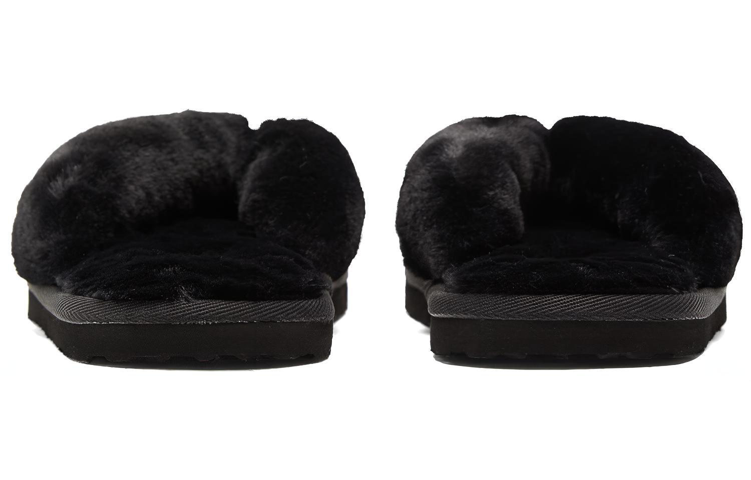 PUMA Fluff Flip Slide 'Black Team Gold' Women's