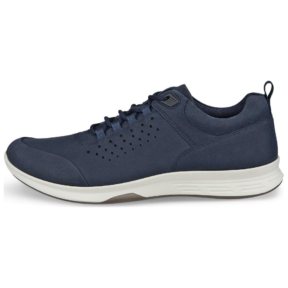 Ecco Exceed Slip Resistant Low Top Casual Shoes Men's Blue