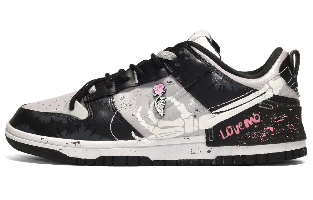 Nike Dunk Disrupt 2 CUS ID Confession Low-Top Skateboard Shoes Women's Black Gray Purple