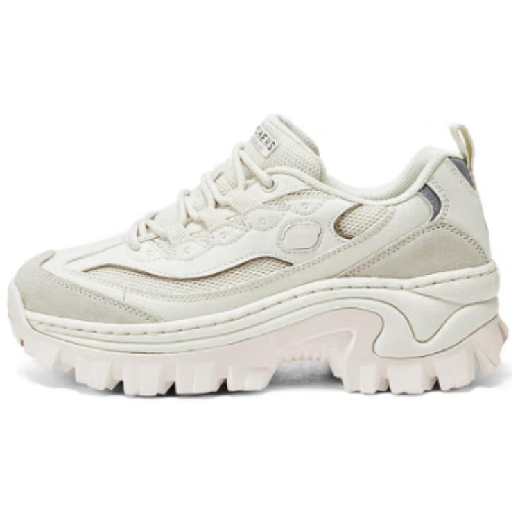 Skechers Street Honey Cake Shoes Anti Slip Wear Resistant Low Top Chunky Sneakers Women's Ivory