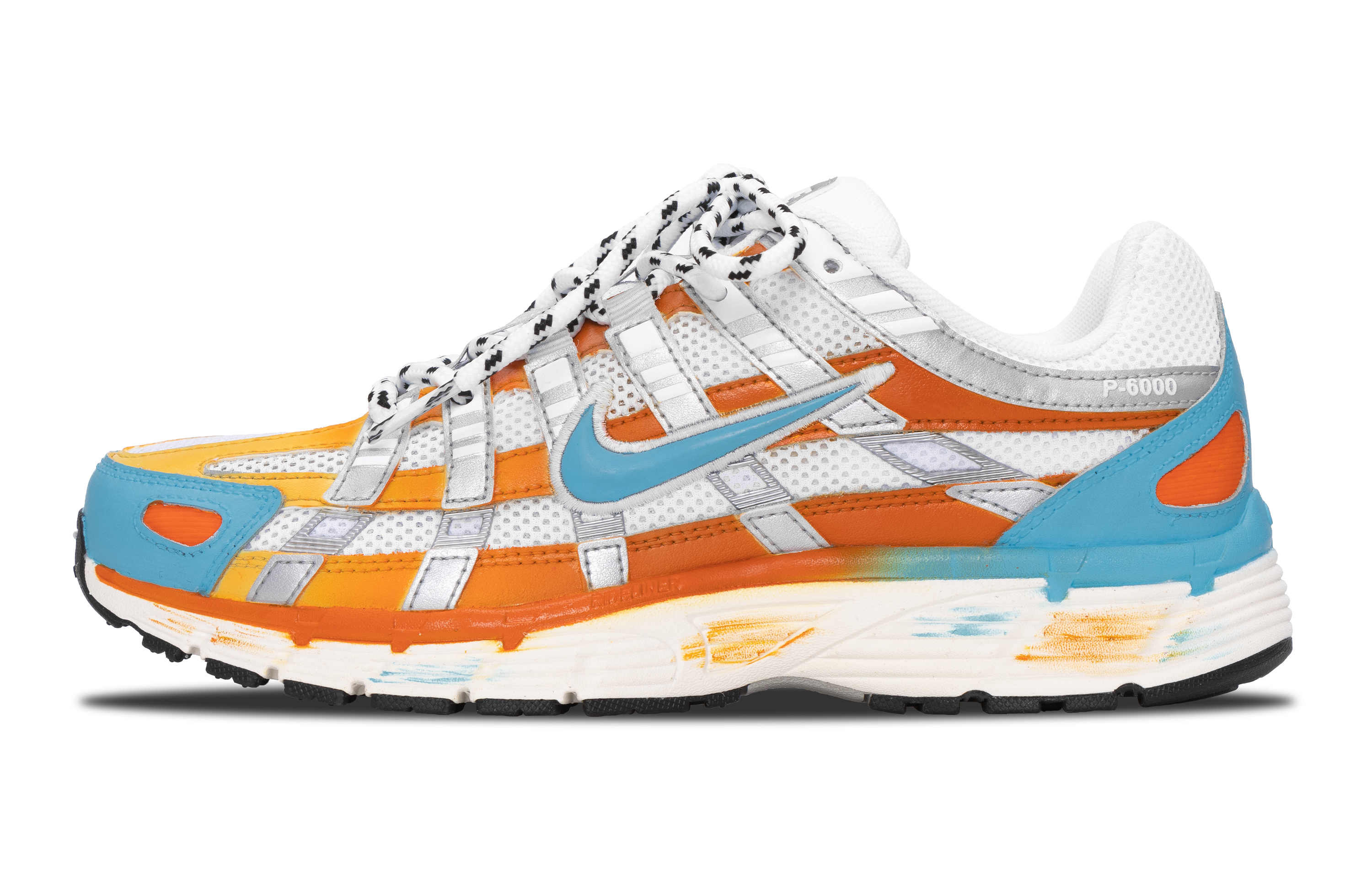 Nike P 6000 Running Shoes Unisex Low top White/Orange/Blue