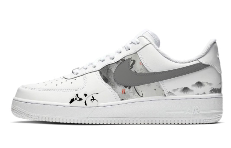 Nike Air Force 1 Low Low-Top Skateboard Shoes Men's Pure White