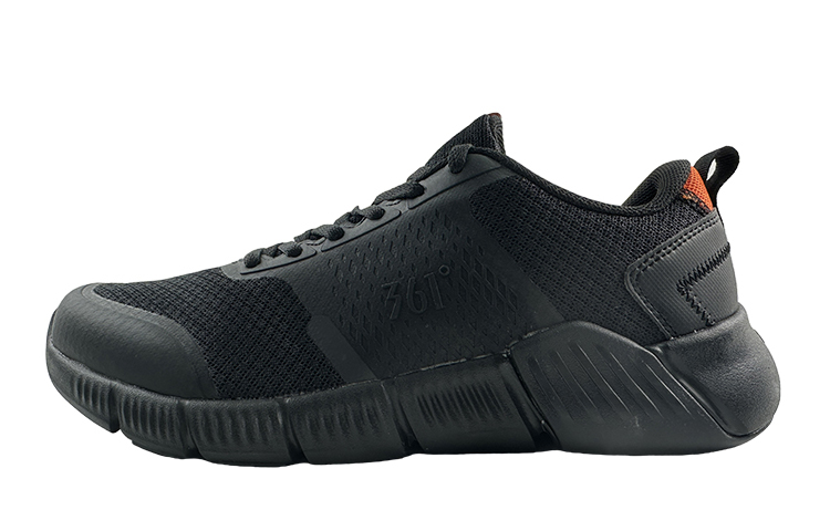 361° Slip Resistant Abrasion Resistant Low top Training Shoes Men's Obsidian Black