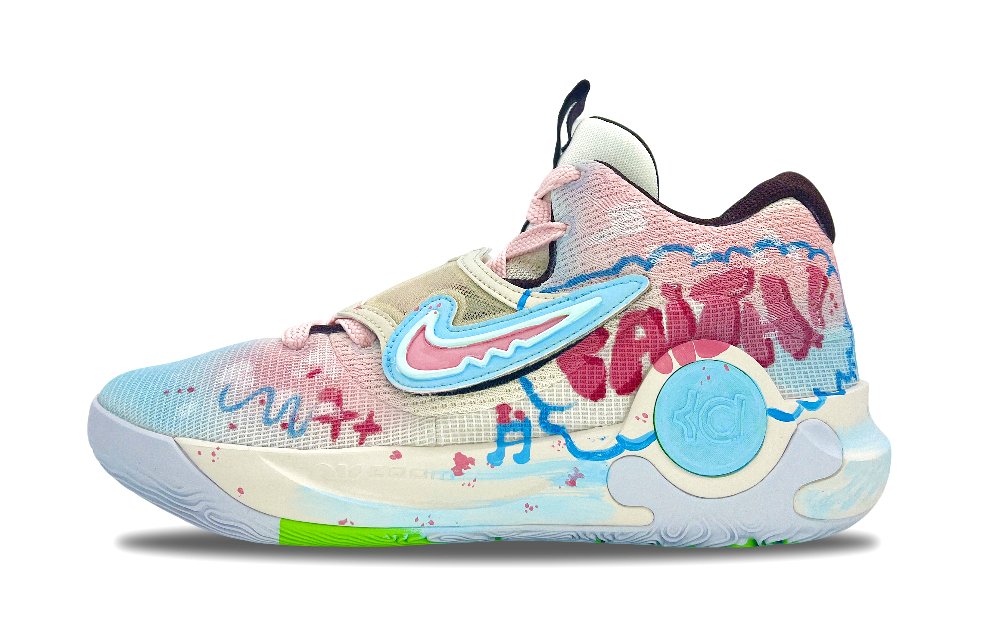 Nike KD Trey 5 X Anti Slip Wear Resistant Low Top Basketball Shoes Men's Pink