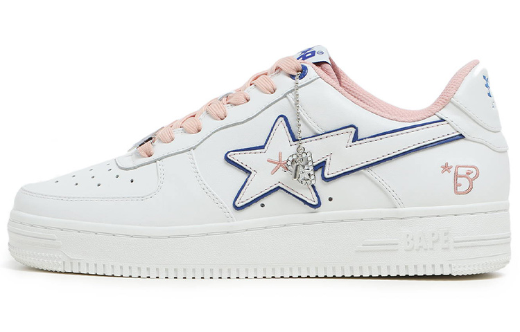 Bape A BATHING APE Bape Sta Bapy White Pink Women's
