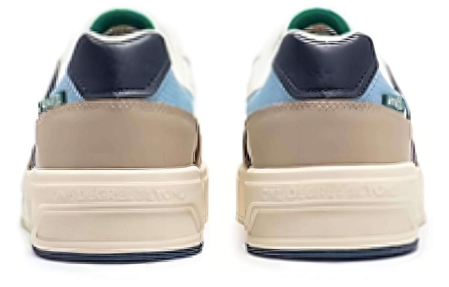 361° Slip Resistant Low Top Skateboard Shoes Men's Blue Brown White