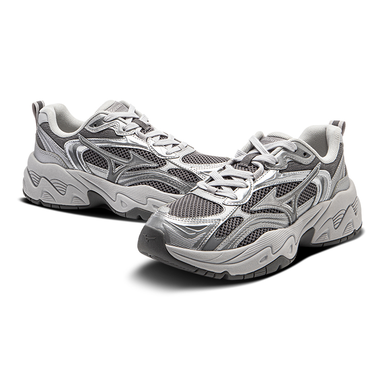 Mizuno TRAINER 2K Slip-Resistant Breathable Low-Top Running Shoes Unisex Silver Gray купить в интернет-магазине Yoocart с быстрой доставкой по России.