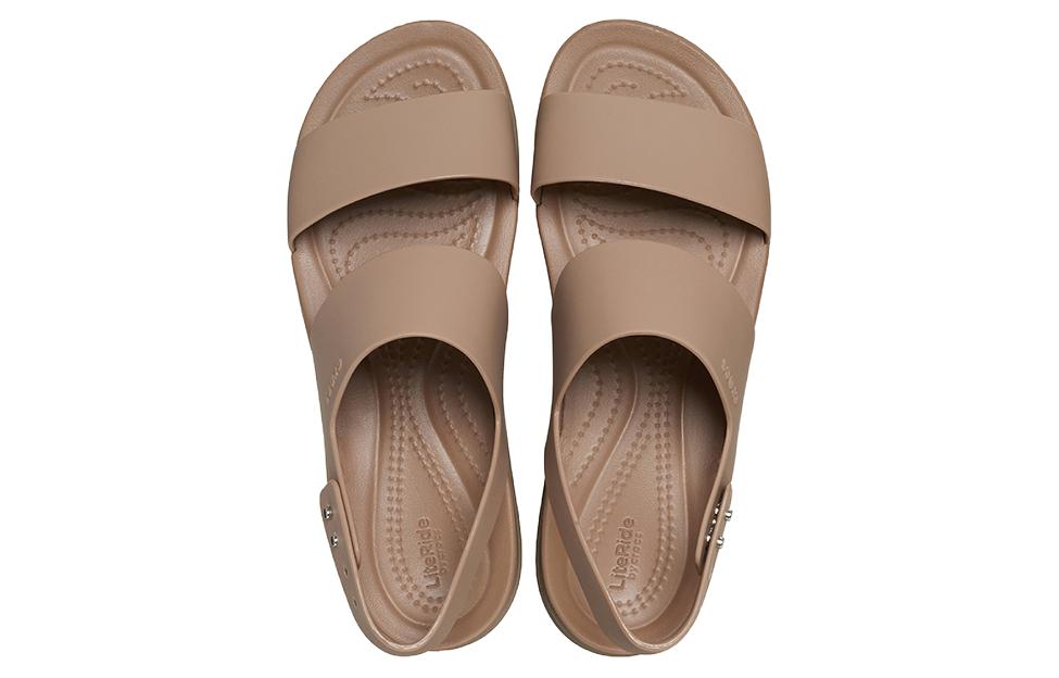 Crocs One Strap Sandals Women's Light Khaki