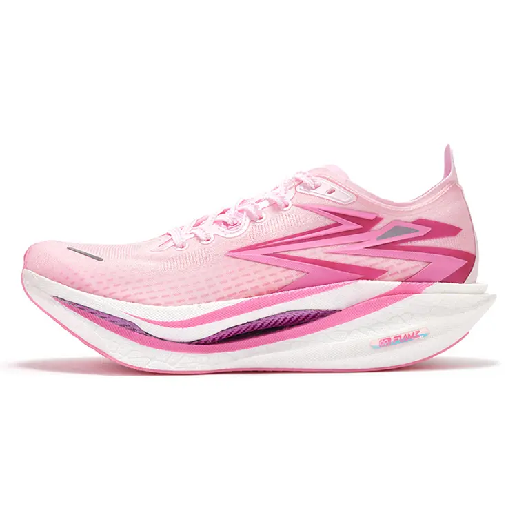 361° Flame 4 Running Shoes Unisex Low top Pure White Pink/Bubble Gum Pink