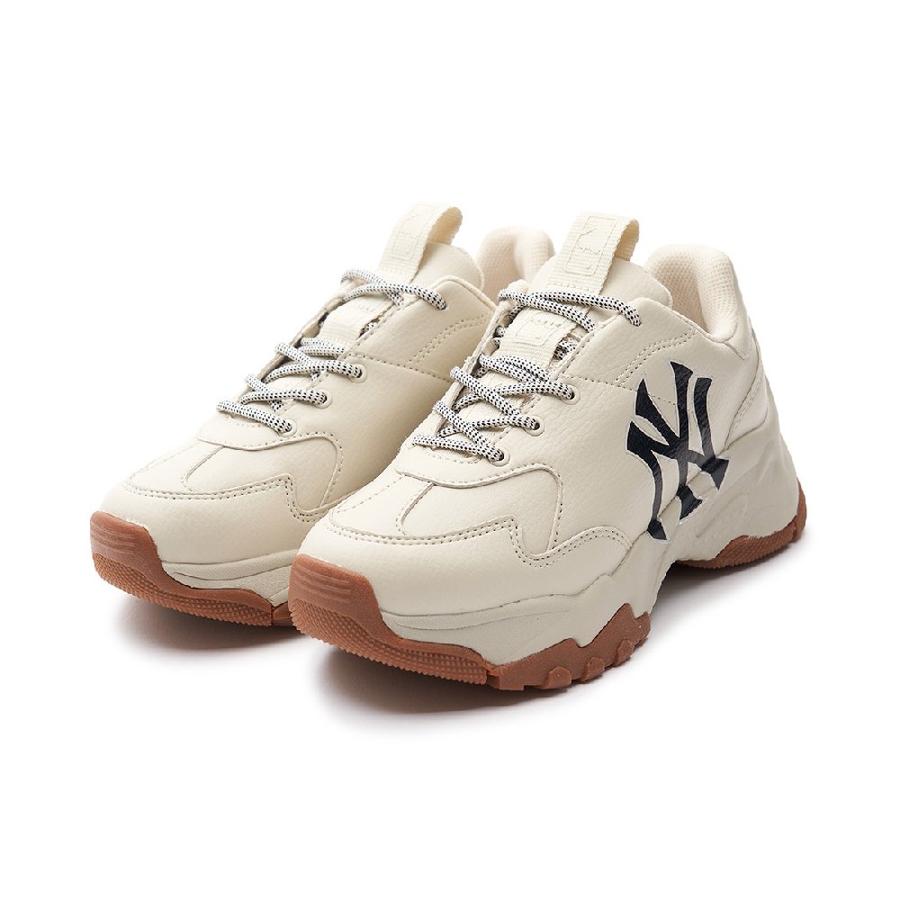 MLB Slip-Resistant Low-Top Casual Shoes Unisex Cream