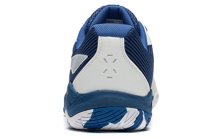 LiNing 2 Shock Absorbers Slip Resistant Abrasion Resistant Low top Badminton Shoes Unisex White Dark Blue купить в интернет-магазине Yoocart с быстрой доставкой по России.