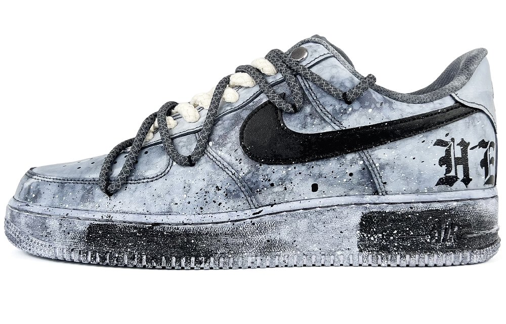 Nike Air Force 1 Skateboard Shoes Men Low-Top Black White