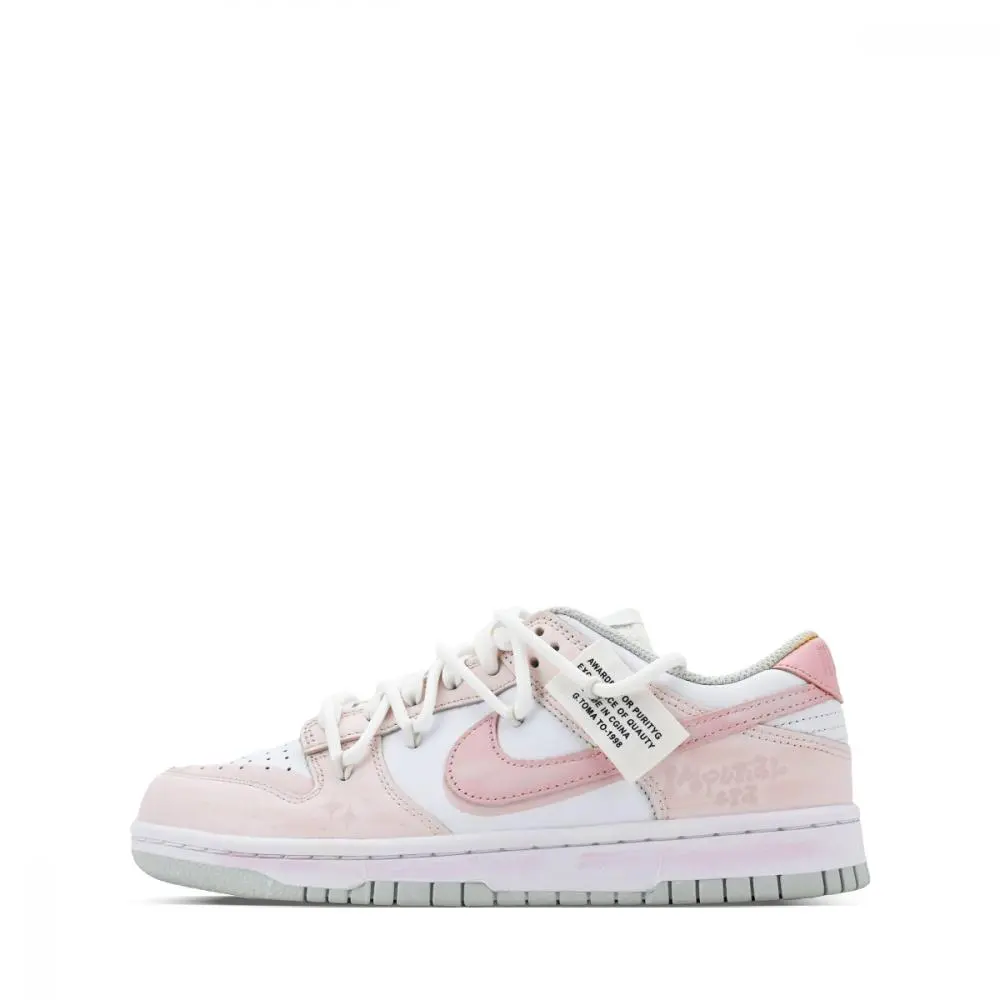 Nike Dunk Low 'PHOTON DUST' Girlish, Cute, Fresh Low top Skateboard Shoes Women's White Pink