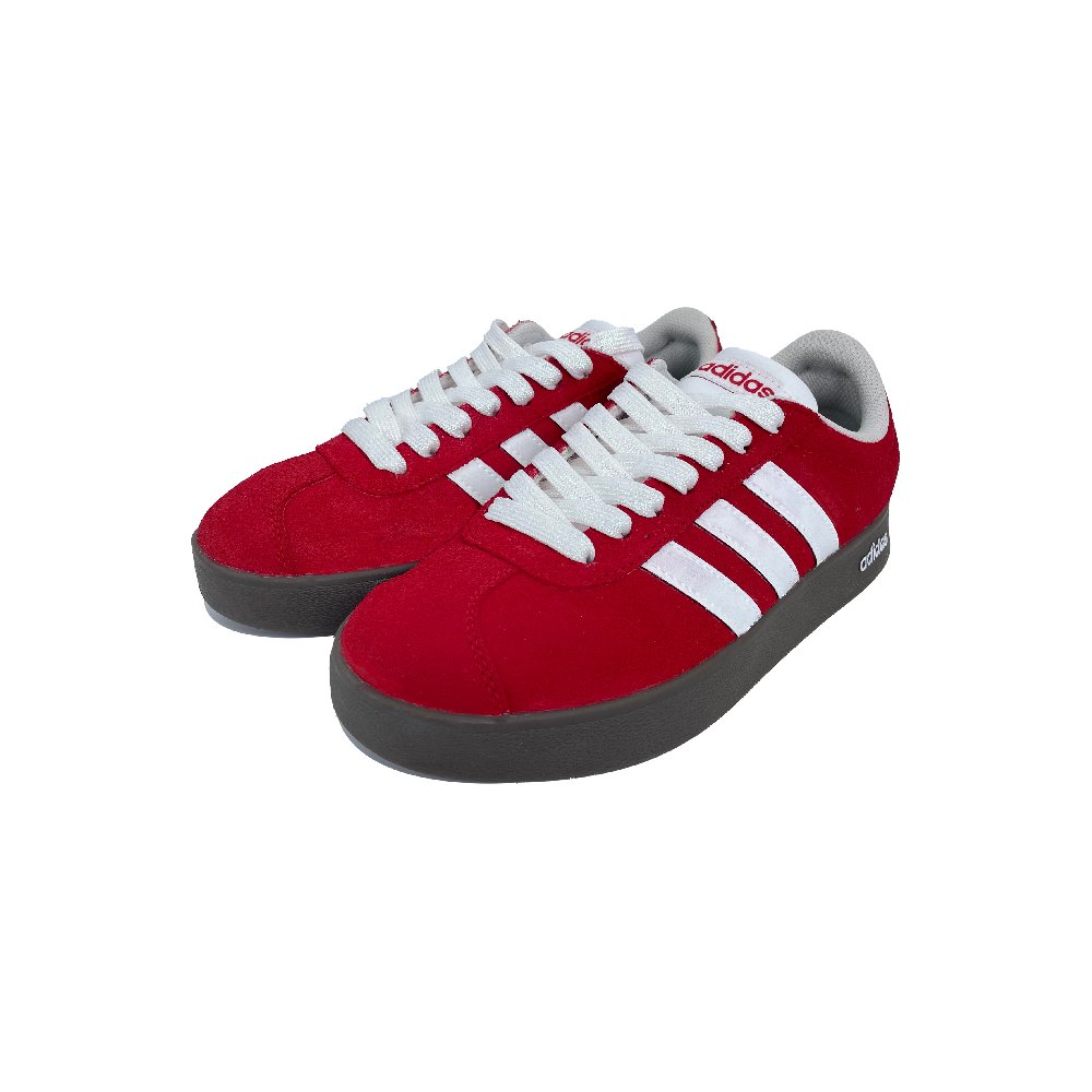 Adidas Neo VL Court Lifestyle Flame White Light Lightweight Anti Slip Low Top Skateboard Shoes Unisex Red White