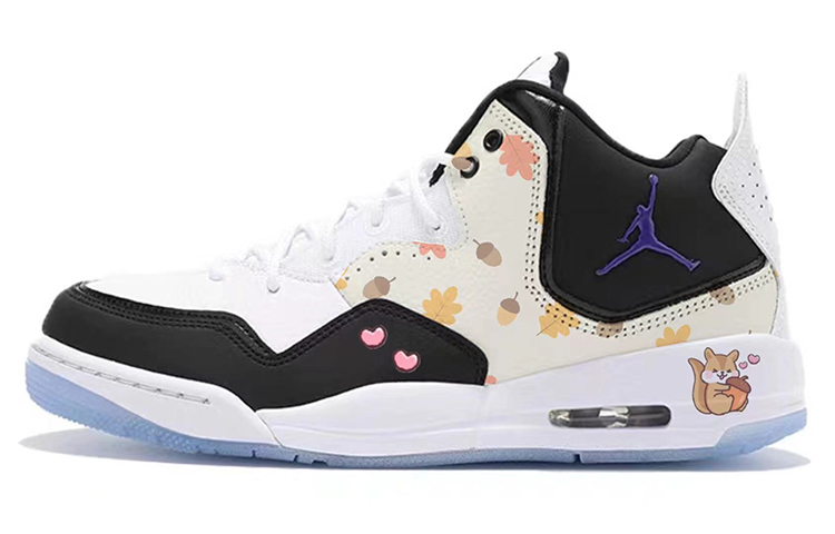 Jordan Courtside 23 Vintage Basketball Shoes Women's Mid Top White/Black