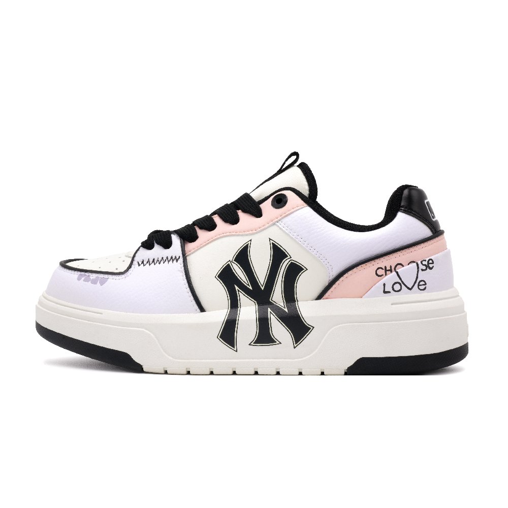 MLB Chunky Liner Chasing Love Anti Slip Wear Resistant Low Top Skateboard Shoes Unisex Light Purple