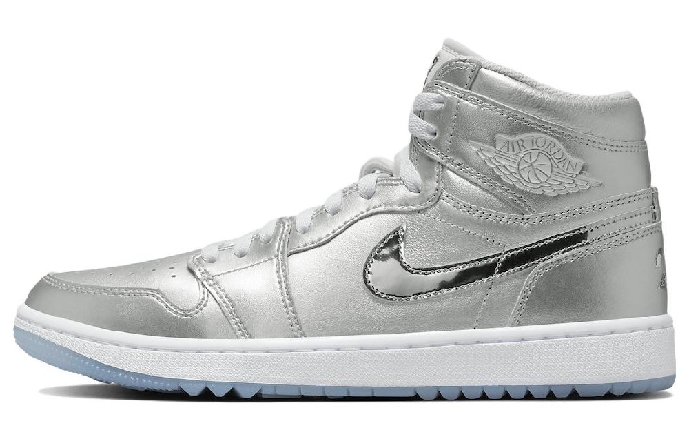Jordan Air Jordan 1 Винтажные баскетбольные кроссовки High Top Silver Унисекс