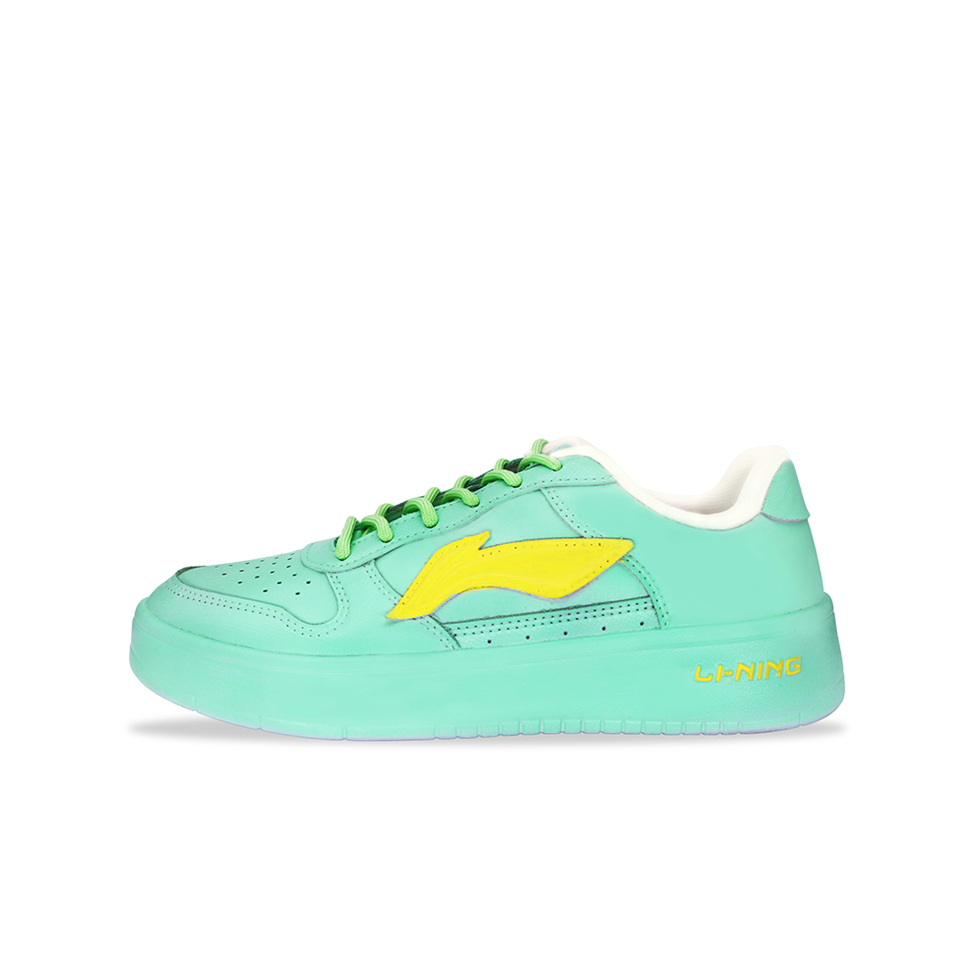 LiNing Pontoon Boats XiaoCai LH Fashion Versatile, Trendy Active Breathable Low top Skateboard Shoes Women's Green