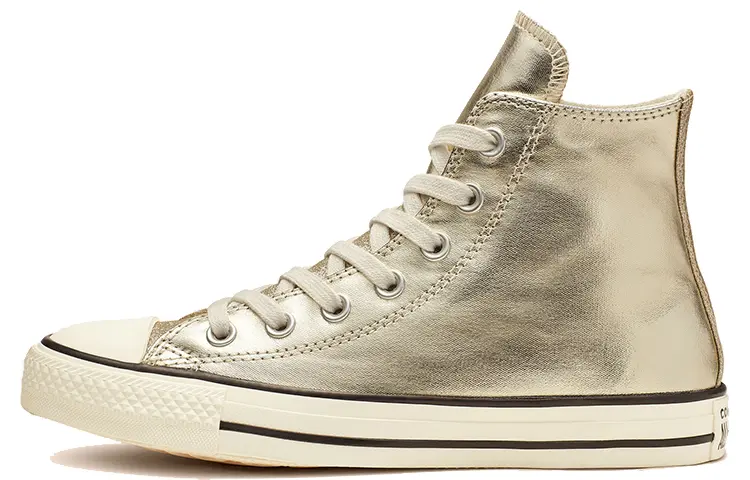 Converse Chuck Taylor All Star Shiny Metal High Top Gold Women's
