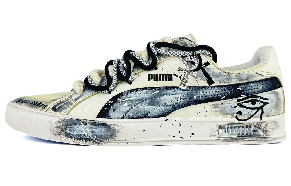 PUMA Smash Vulc Skateboard Shoes Unisex Low-Top Black