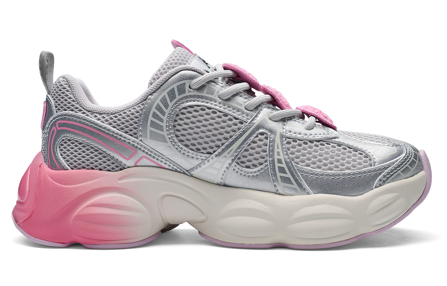 BARBAPAPA x Kappa Abrasion Resistant Low Top Casual Running Shoes Women's Cool Gray Silver Pink Peony купить в интернет-магазине Yoocart с быстрой доставкой по России.