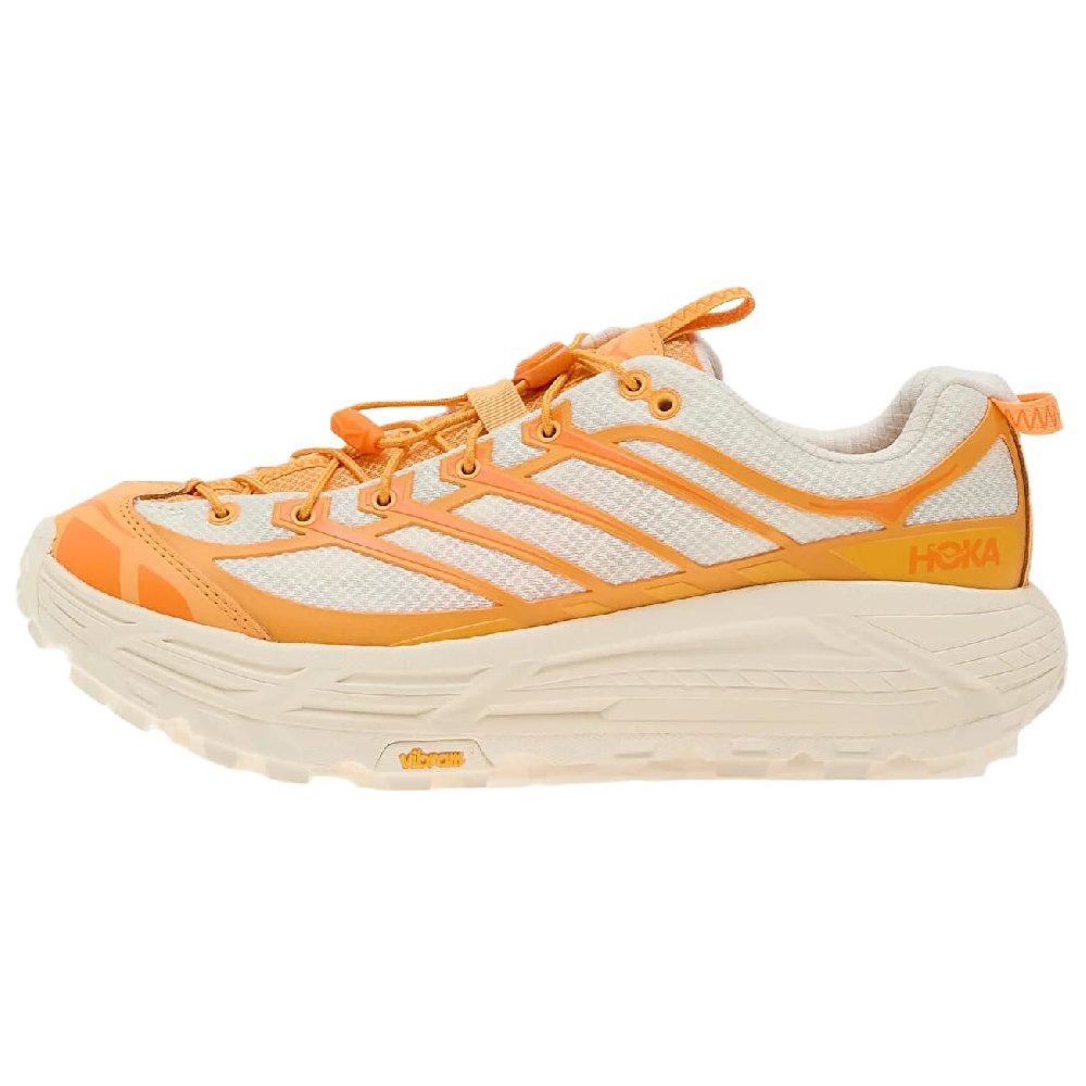 HOKA ONE ONE Mafate Three 2 Abrasion Resistant Low Top Casual Running Shoes Unisex Pink Orange
