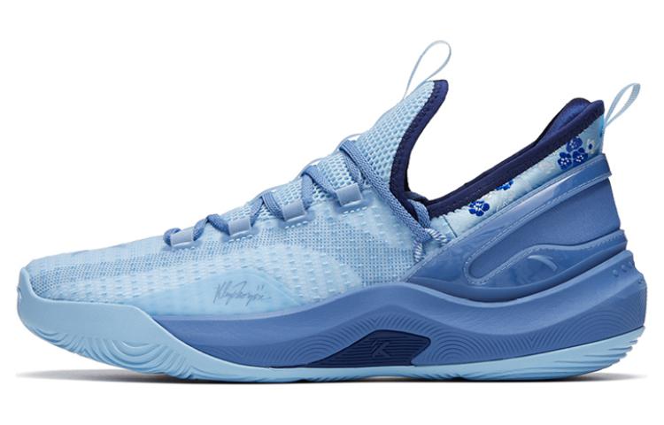 Anta KT Anti Slip Wear Resistant Low Top Basketball Shoes Men's Blue