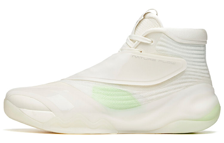 Anta KT6 Anti Slip Wear Resistant High Top Basketball Shoes Men's White