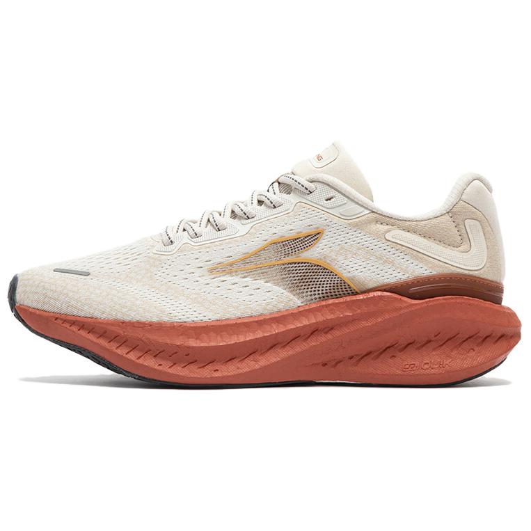 361° Foam Explosion 4.0 Wear-Resistant Slip-Resistant Low-Top Running Shoes Men's Beige Brown