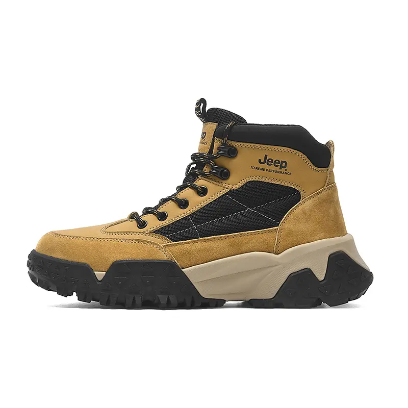 Jeep High Top Outdoor Shoes Men's Camel