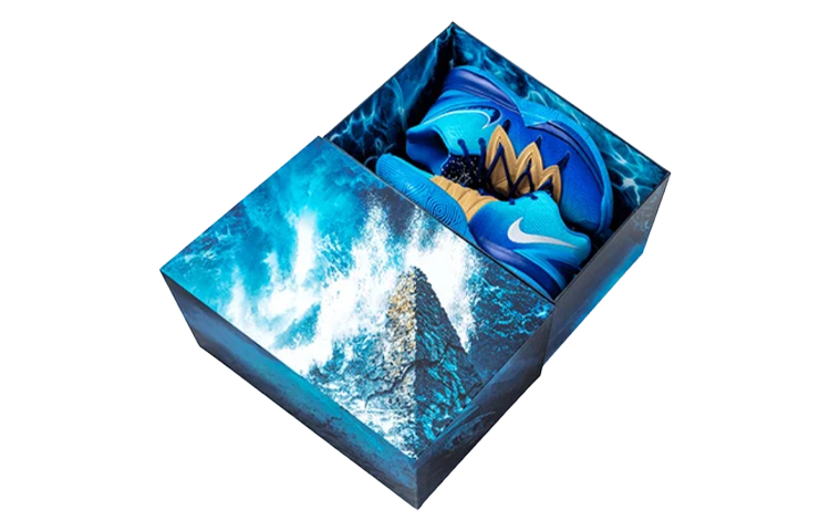 Nike Kyrie 5 Basketball Shoes Men Mid Top Blue