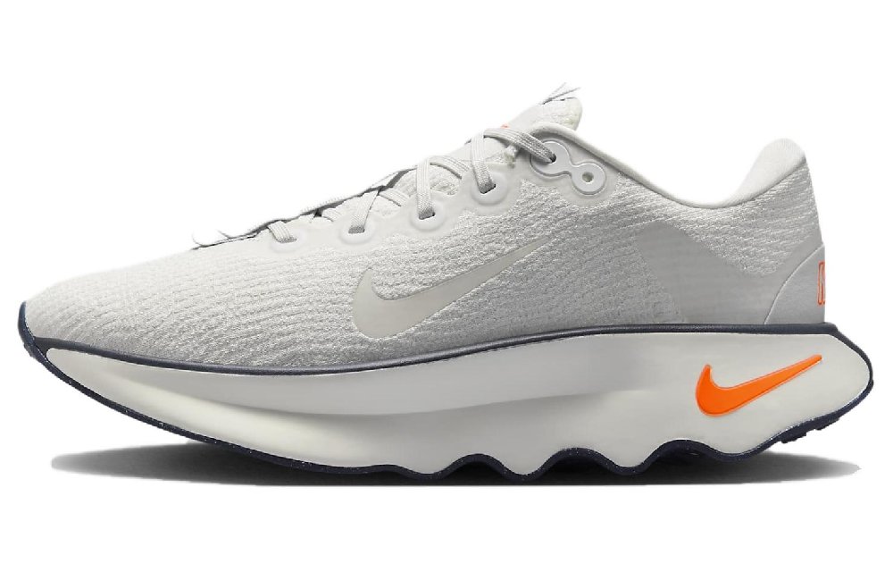 Nike Motiva Cushioning, Wear Resistant Low Top Running Shoes Men's White Orange