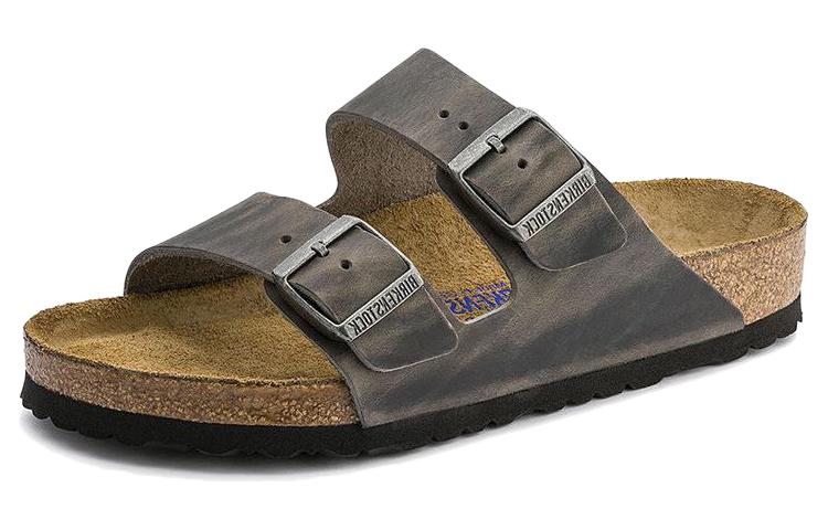 Birkenstock Slide Slippers Unisex Iron Gray