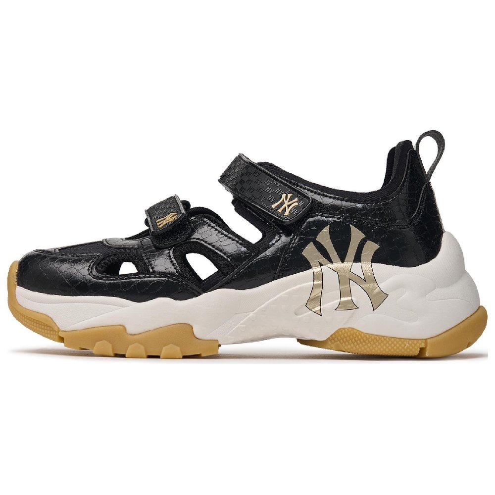 MLB Sandal Chunky Mask Cushioned Slip-Resistant Low-Top Casual Running Shoes Unisex Black