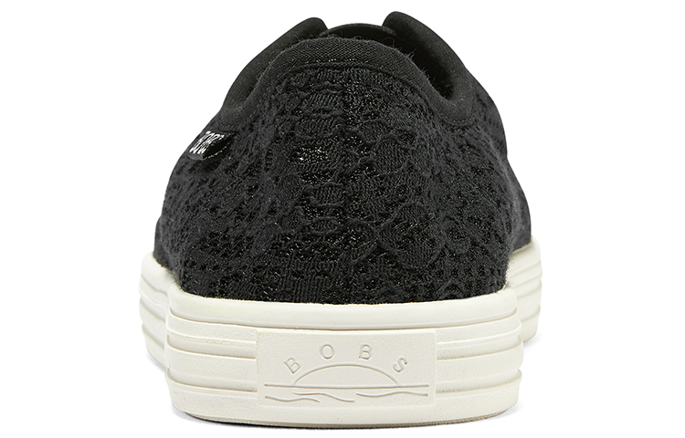 Skechers Wide Fit Low Top Canvas Shoes Women's Black