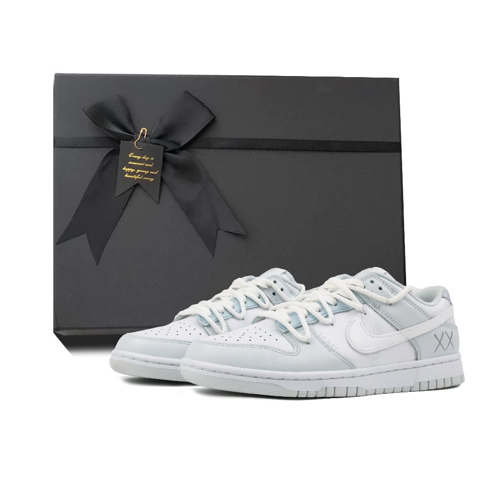 Nike Dunk Skateboard Shoes Unisex Low top Gray, White