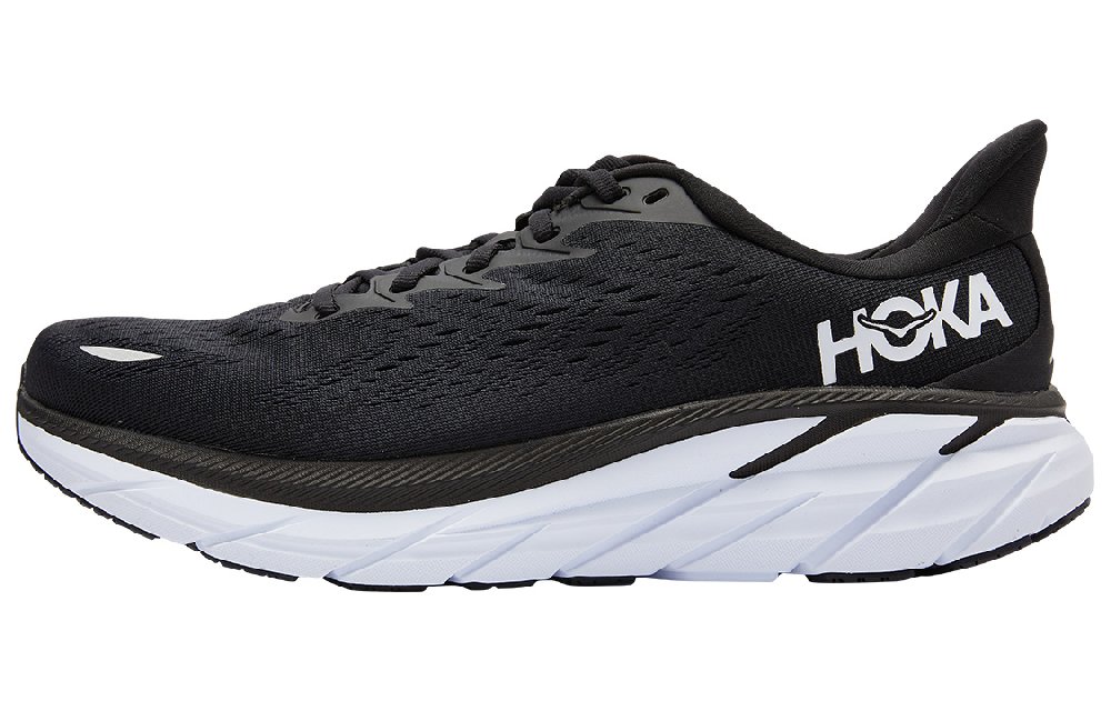HOKA ONE ONE Clifton 8 Black White Wide